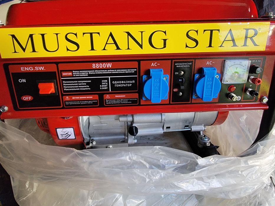 Генератор Mustang star 3.5кВт однофазний