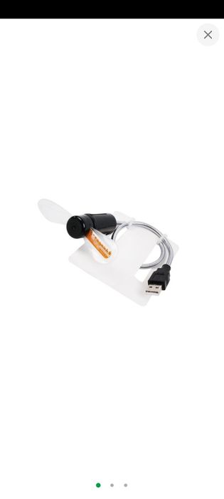 Мини вентилятор часы от USB комбинированный Avon