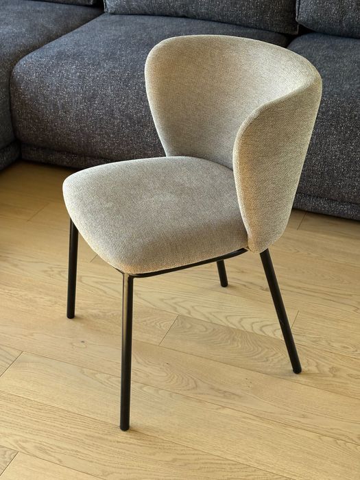 2 x nowe Krzesła tapicerowane do jadalni Kave home cena za komplet