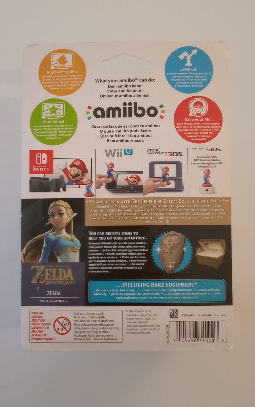 Amiibo Zelda (Zelda Breath of the Wild) (Leia descrição)