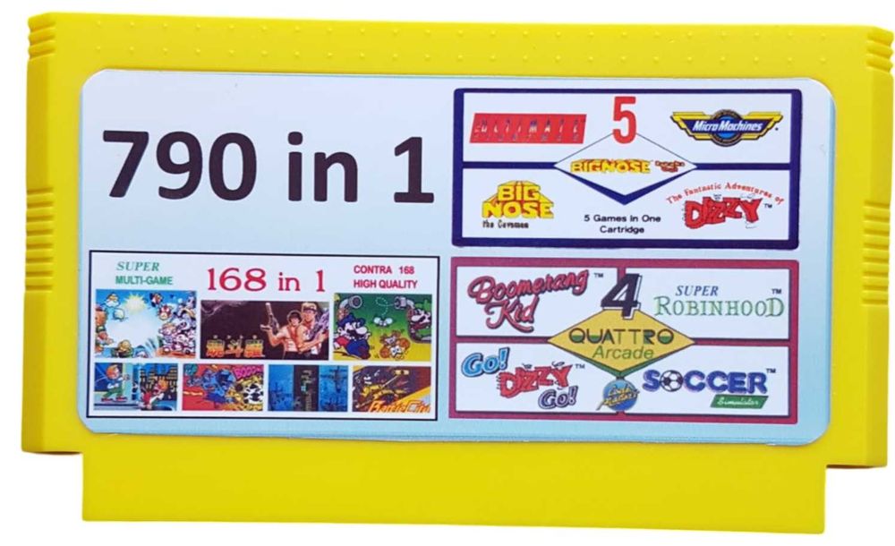 790in1 Złota Piątka Czwórka 168in1 Pegasus pudełkowa prezent