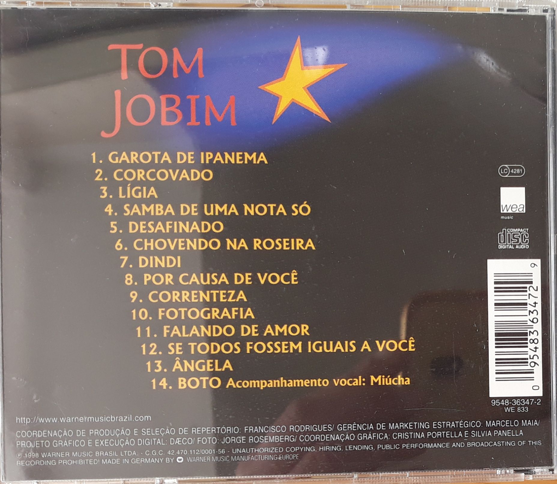 CD Tom Jobim - Música O Melhor de Tom Jobim