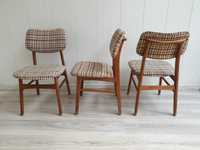 krzesło drewniane duńskie lata 70