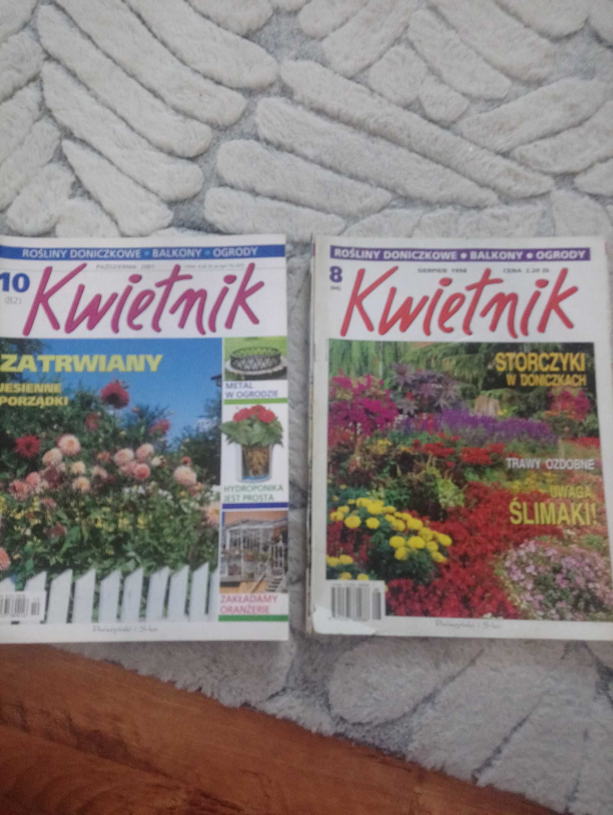 czasopismo o roślinach ,kwietnik , komplet 12 sztuk