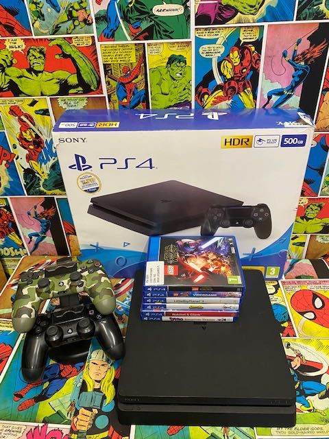 Sony Ps4 slim 1tb Gry dla dziecix6 Lego Crash Spyro Ratchet+1xPad Gw12