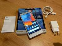 Smartfon Nokia 3.1 super stan śnieżny biały CZYSTY android one telefon