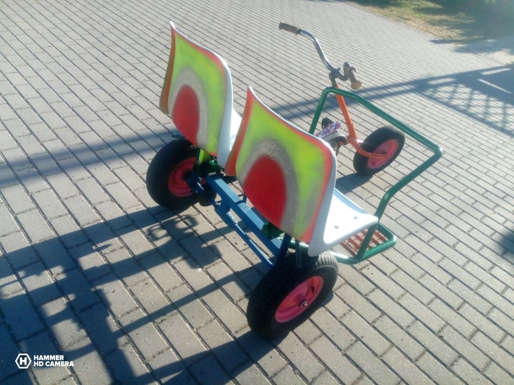 Gokart Rower trojkolowiec dwuosobowy