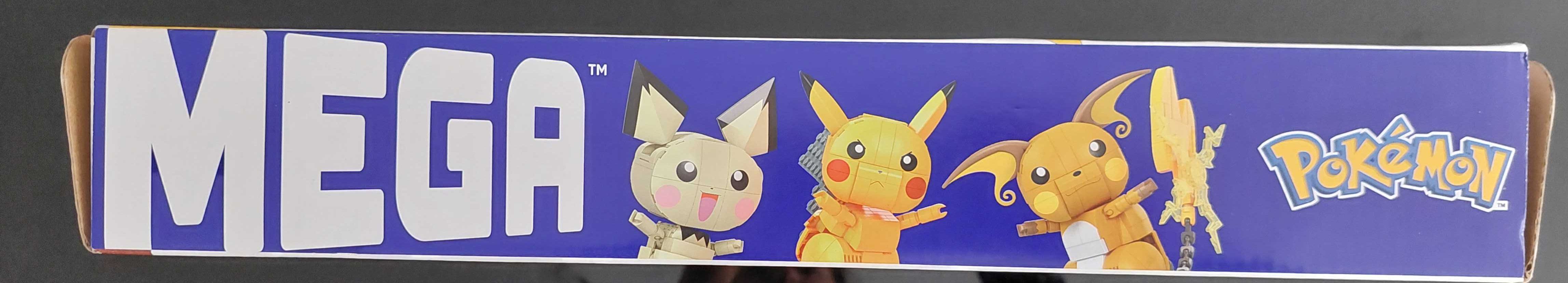 Mega Construx 3 Evoluções (Pichu, Pikachu, Raichu), NOVO, selado