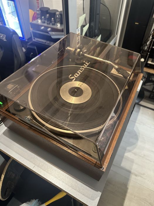 Piękny po pełnym serwisie gramofon Sansui SR-1050C ori headshell