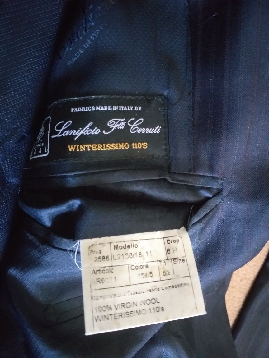 Мужской классический костюм брюки и пиджак 100%шерсть р.52-54