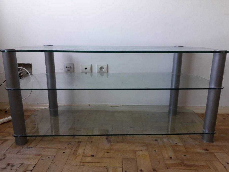 Mesa de vidro para televisão