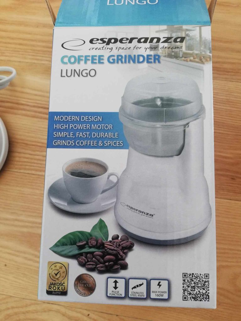 Elektryczny młynek do kawy Esperanza Lungo coffee grinder do przypraw