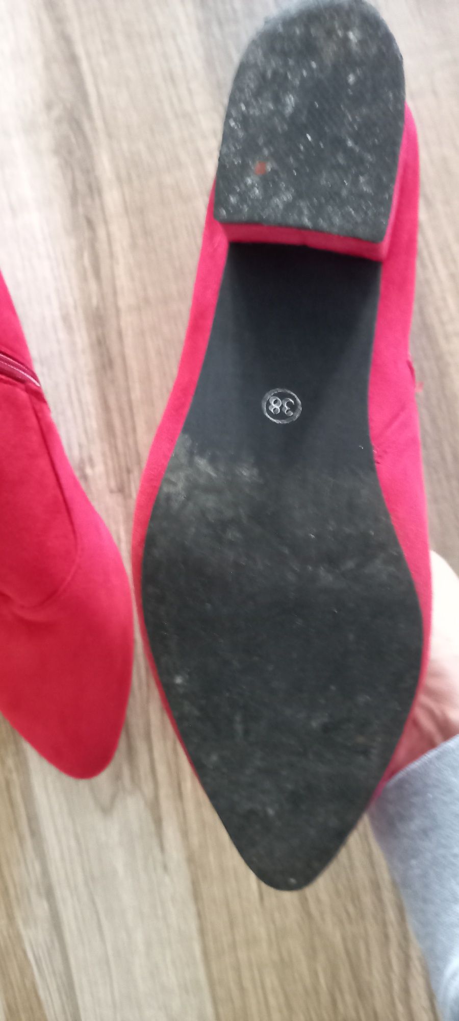 Krótkie kozaki rozmiar 38 wkładka 24cm
