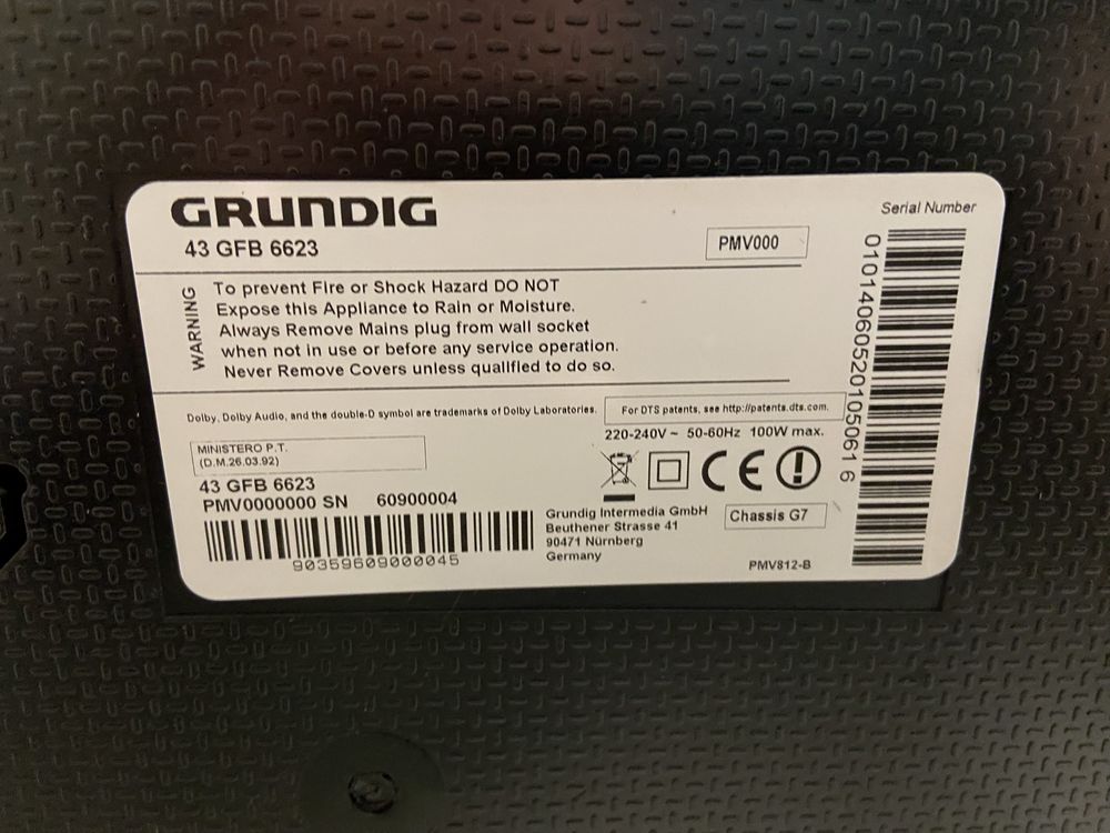 Телевізор Grundig 43GFB6623 SmartTV/wifi/T2/FullHD