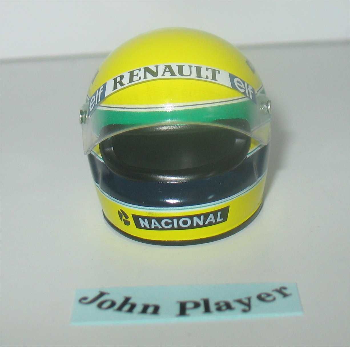 Capacete Ayrton Senna - Temporada 1985 (Lotus) - Escala 1/8