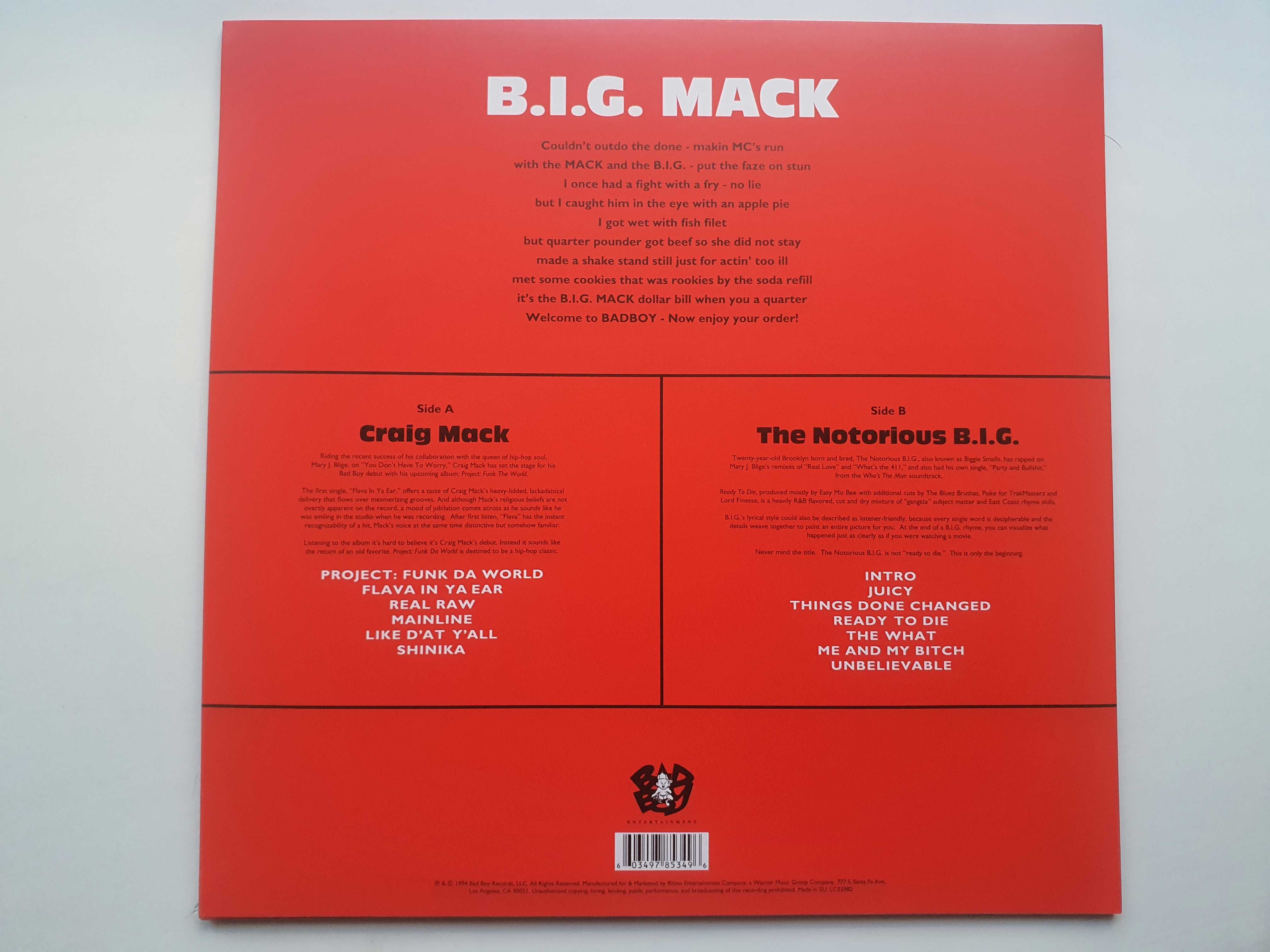 Craig Mack & Notorious - B.I.G. Mack / Winyl / RSD