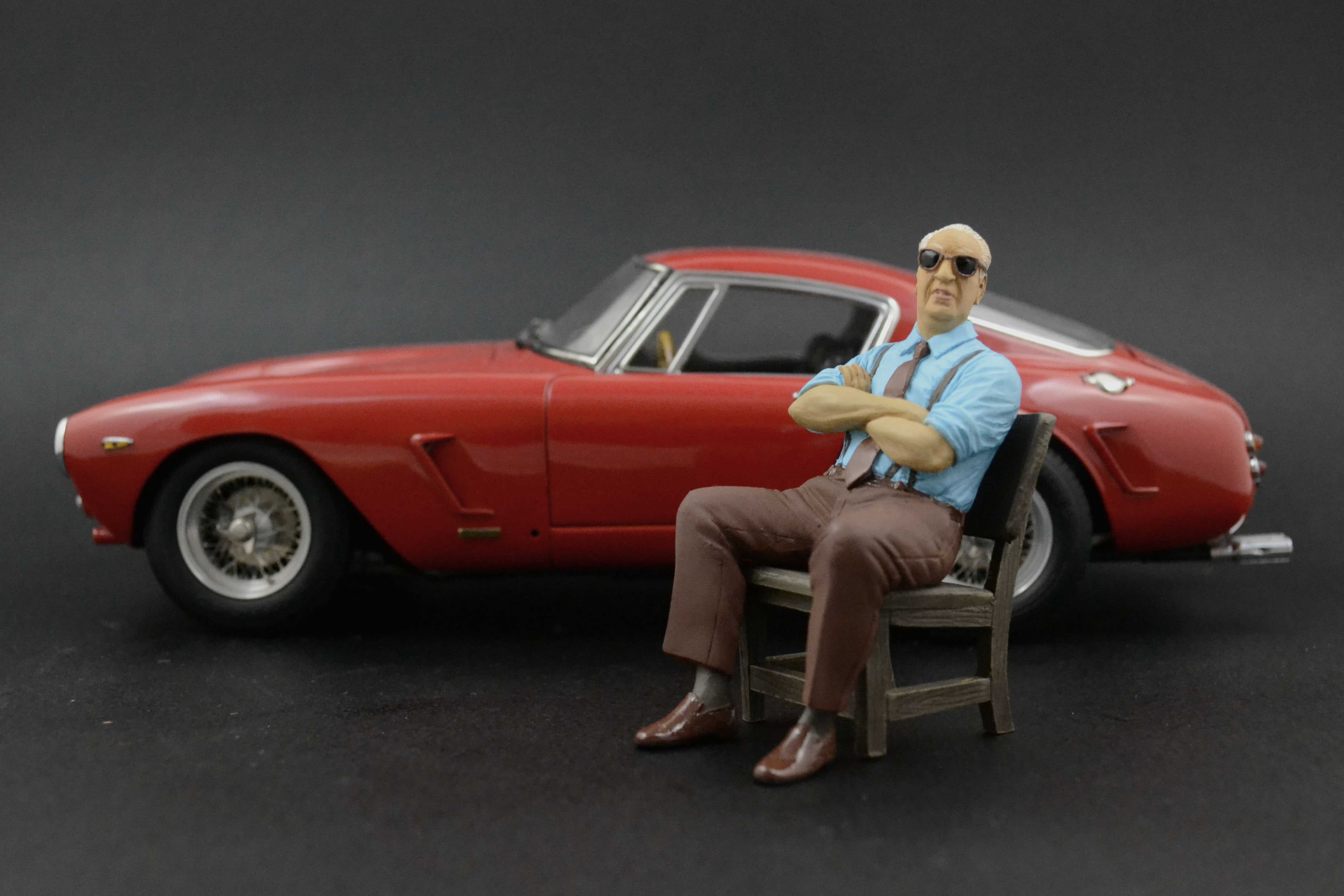 Enzo Ferrari 3 Figurka 1:18 Burago F40 Testarossa