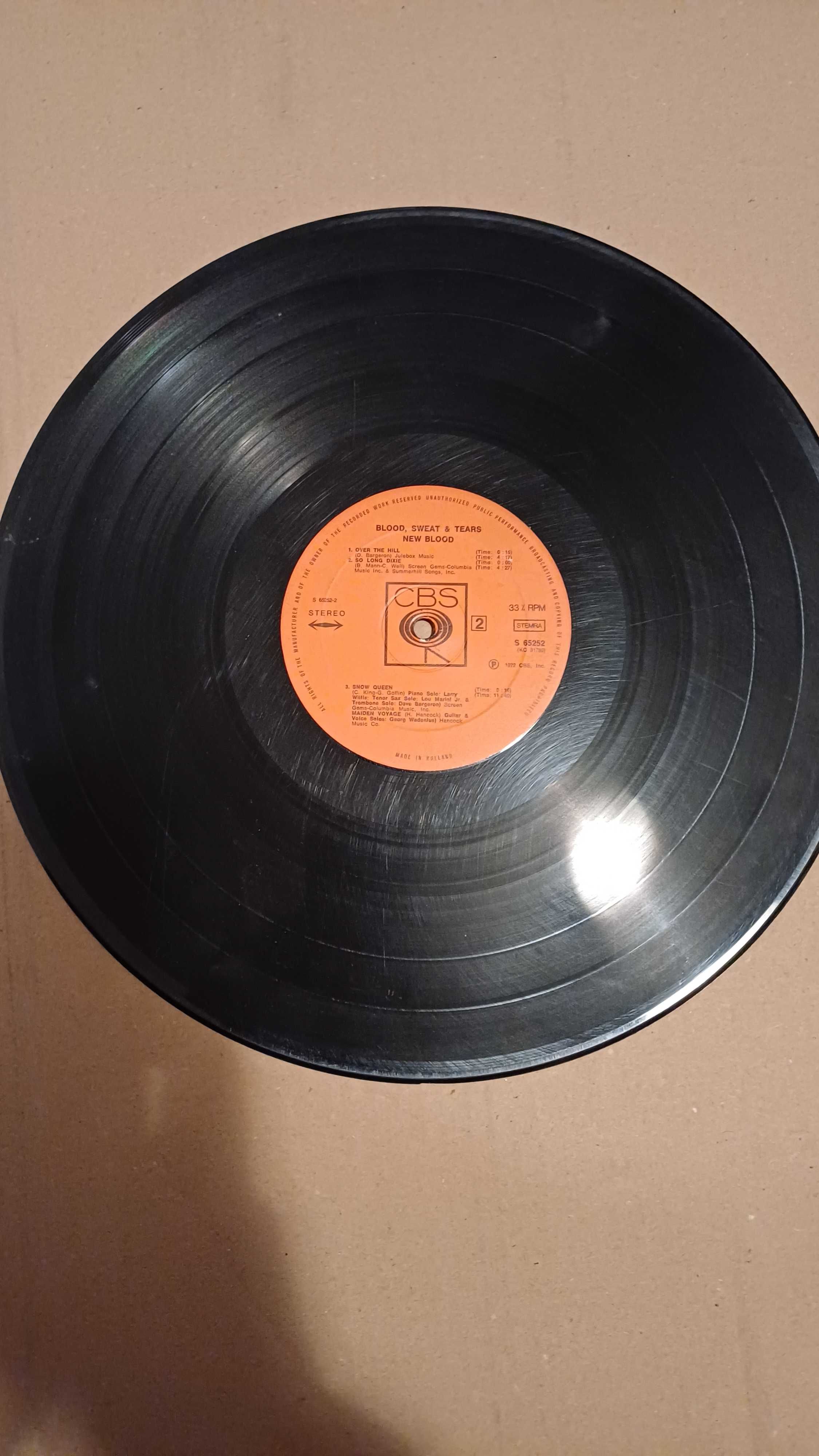 Płyta winyl – Blood, Sweat & Tears – New Blood (CBS S 65252, 1972)