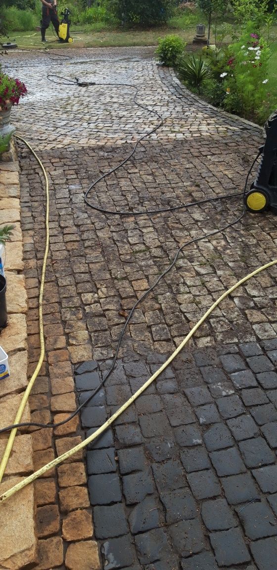 Mycie kostki brukowej czyszczenie ogrodzeń tarasów Karcher