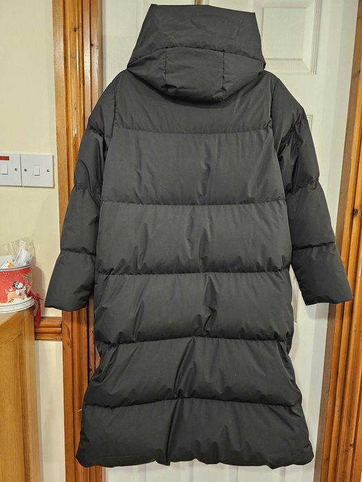 Nowy płaszcz puchowy z kapturem Massimo Dutti XS/S