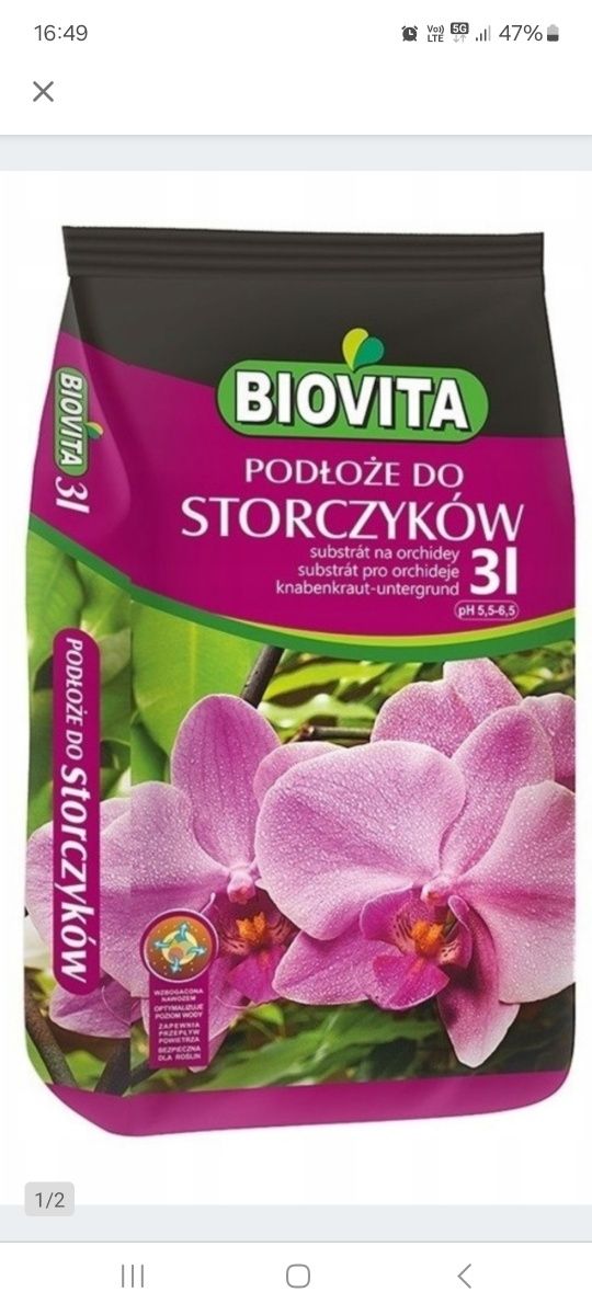 Podłoże do storczyków  Biovita 3 litry