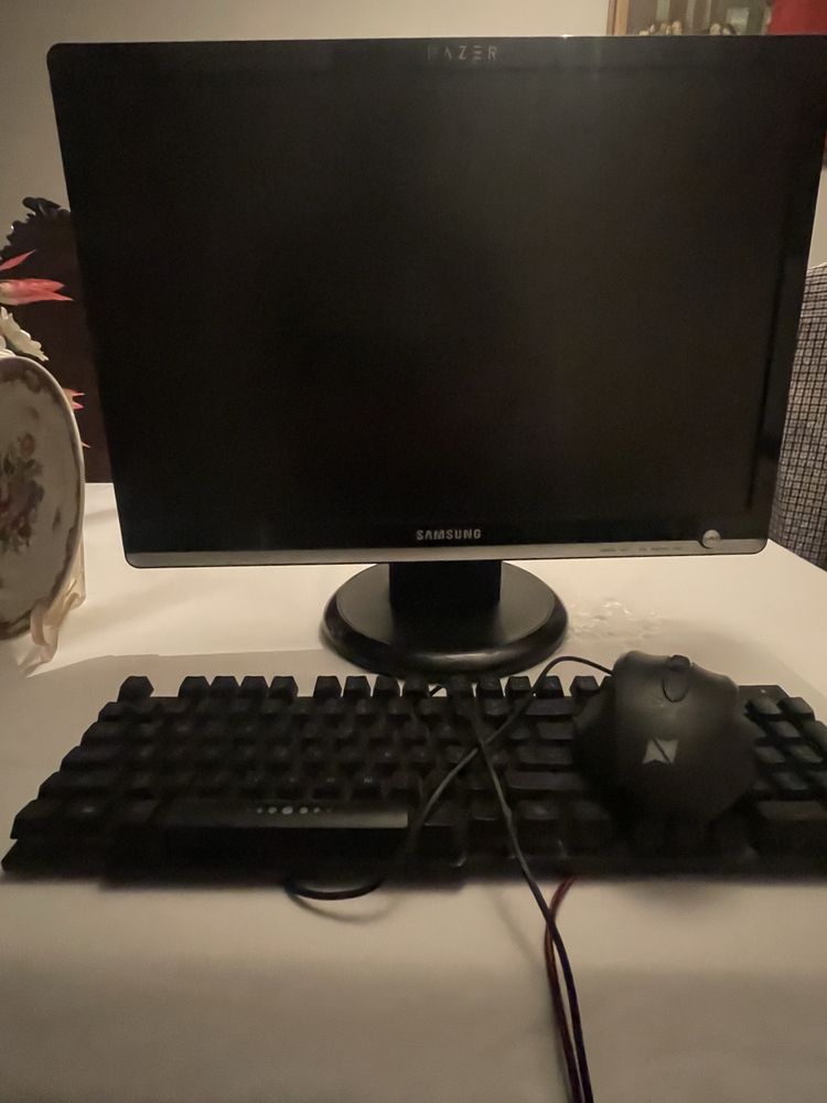Monitor, teclado. Rato