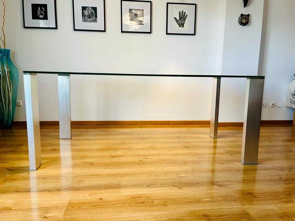 Mesa de Jantar em Vidro Design