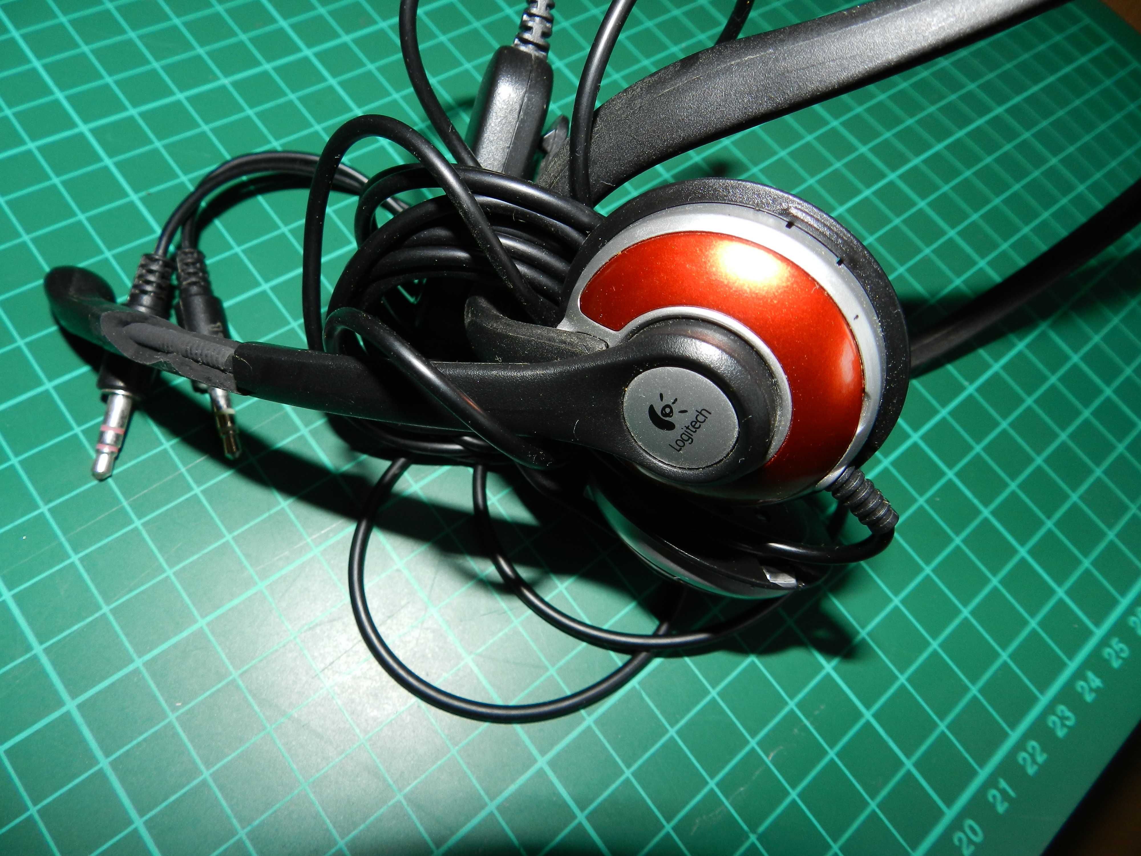 Słuchawki LOGITECH  z mikrofonem .
