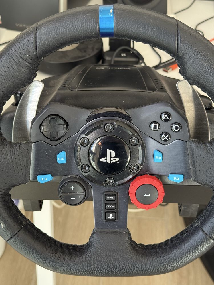 Logitech G29 + Pedais + Câmbio com Caixa