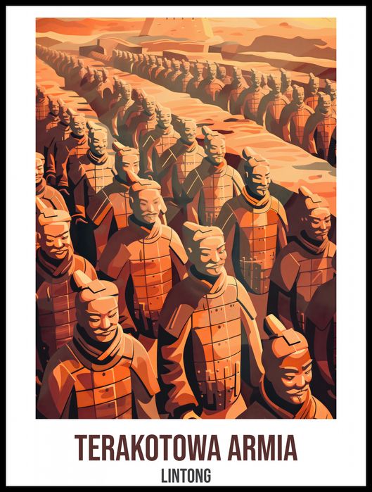 Plakat 60x80cm Terakotowa Armia
