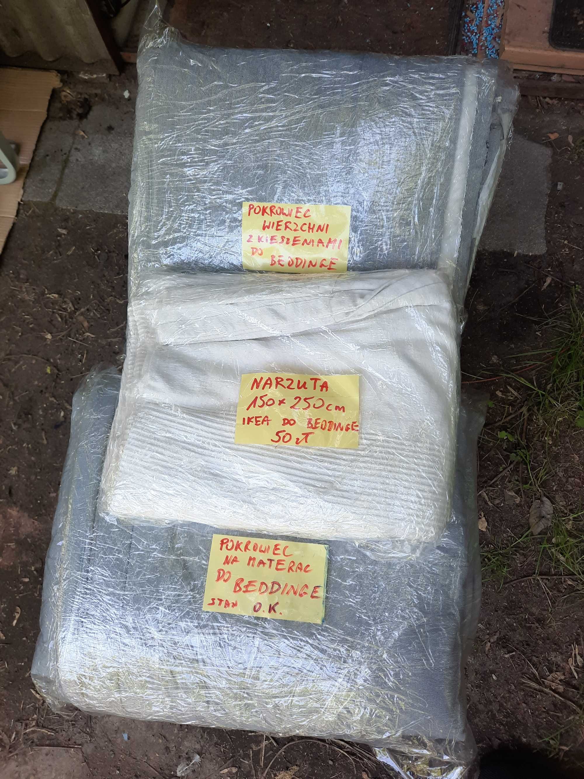 Sofa 140x200 kanapa łóżko salonu IKEA BEDDINGE materac spanie wersalka