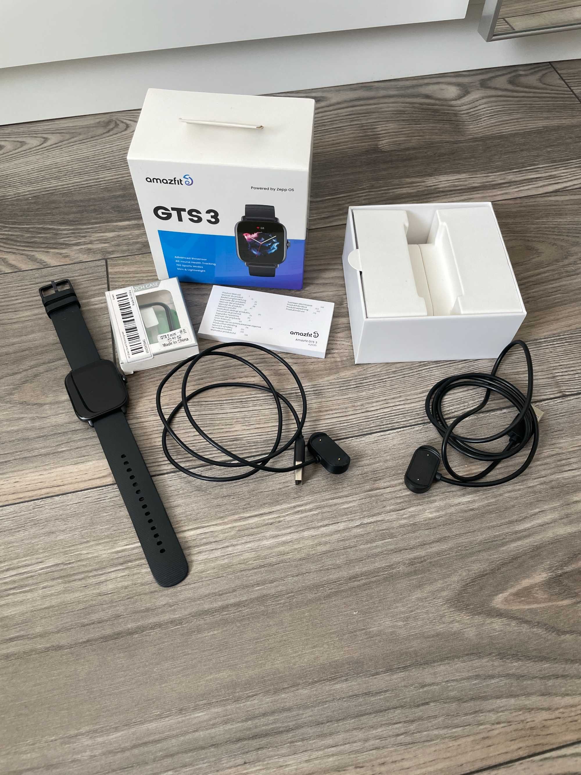 Smartwatch Amazfit GTS 3 czarny bateria do 14 dni gwarancja do 2027!