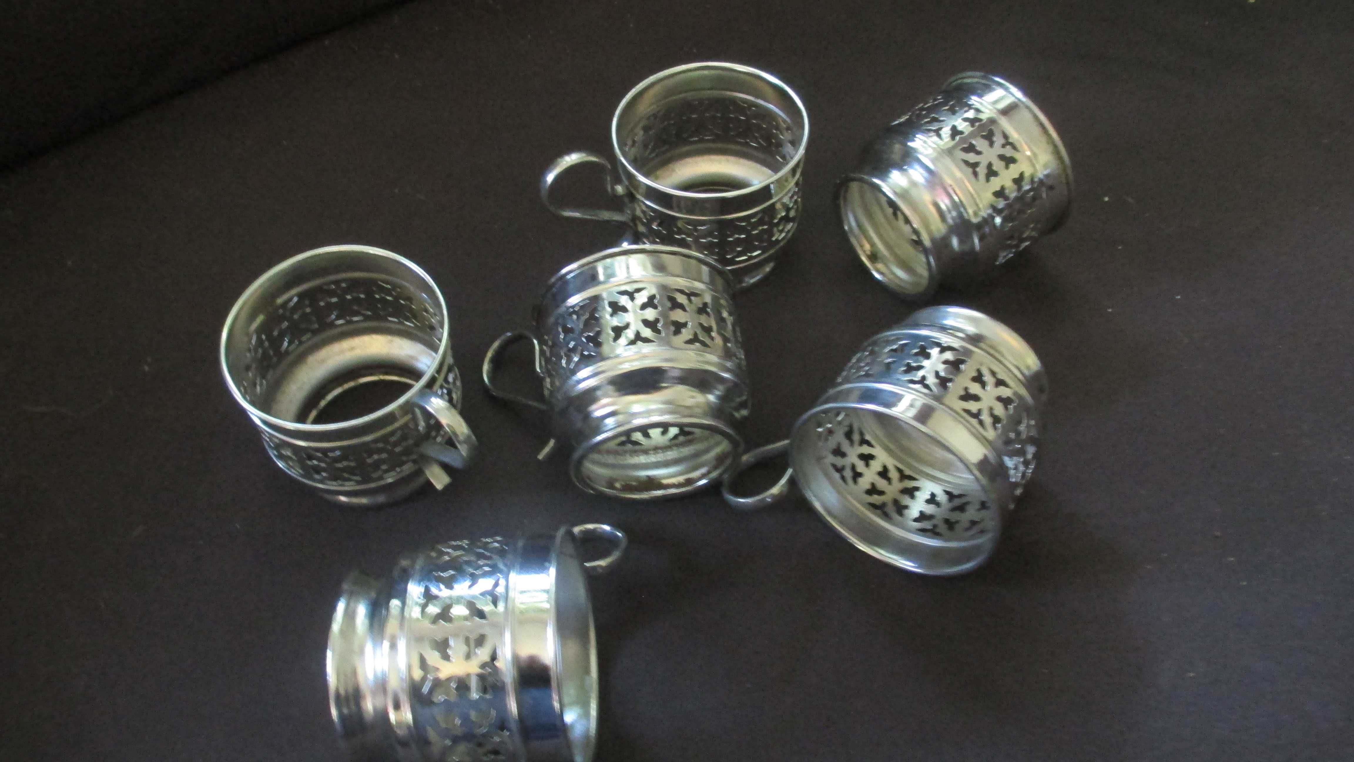 koszyczki do szklanek. PRL. 6 sztuk