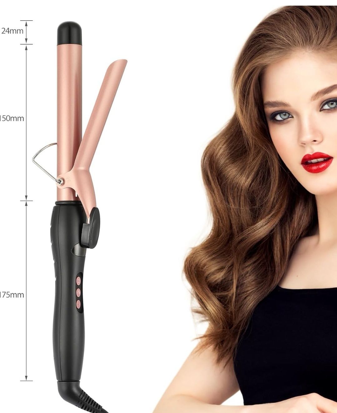 Lokówka 25mm, Haglater Hair Curler Szybko nagrzewająca się lokówka