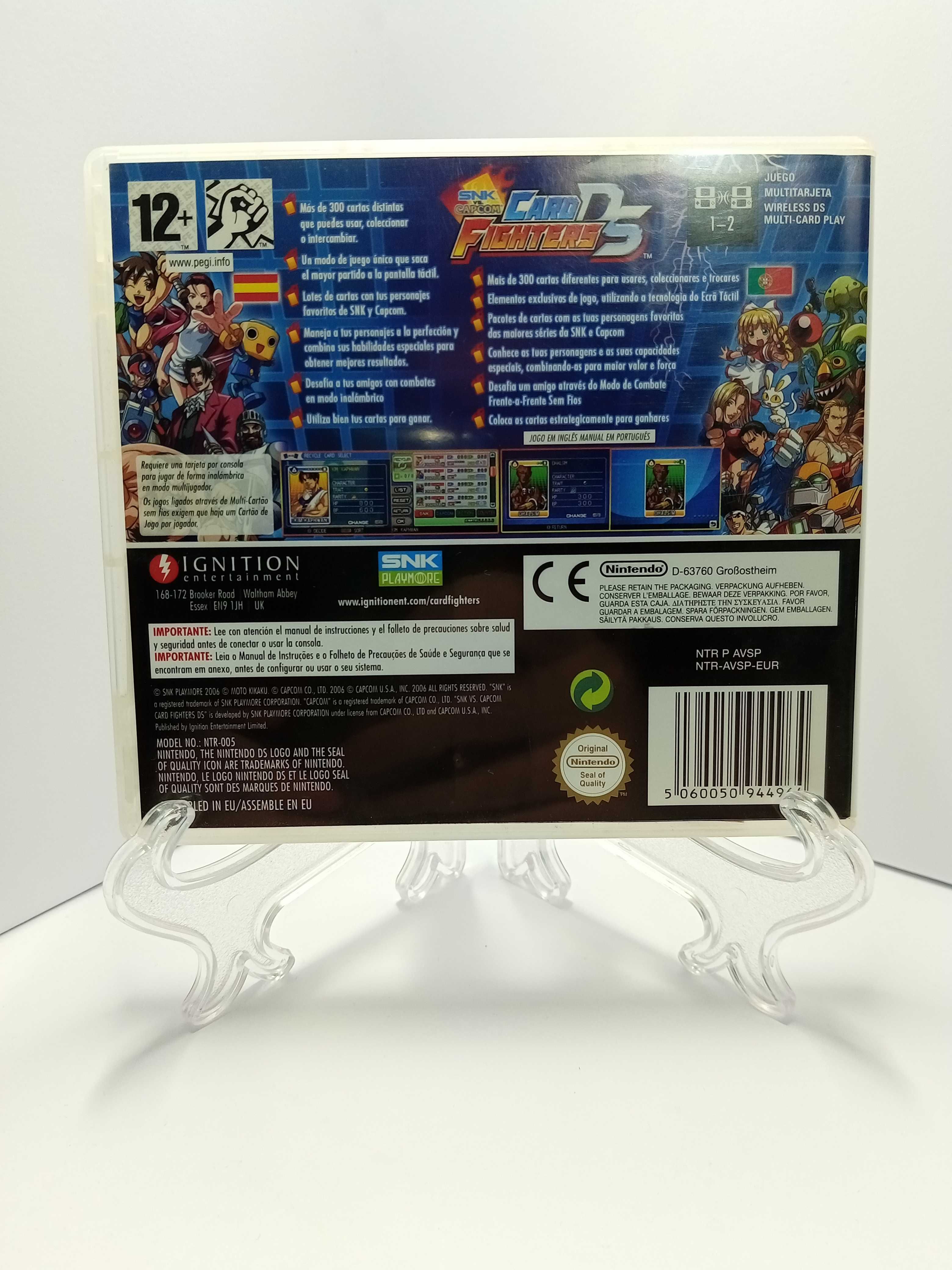 Jogo Nintendo DS SNK vs Capcom Card Fighters