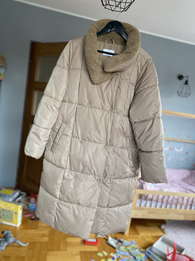 Kurtka, płaszcz pikowany zimowa, ocieplana Reserved roz. M/L