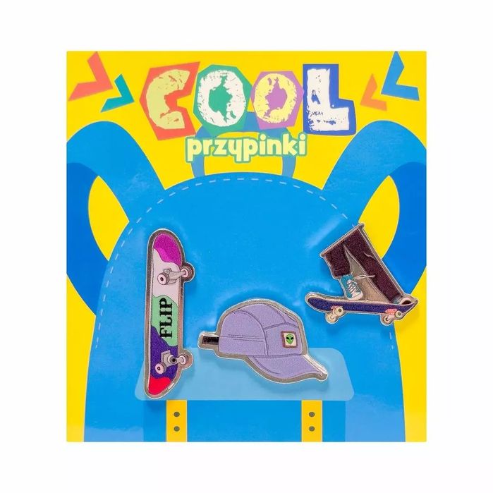 Przypinki cool. Deskorolka. MCD. Nowy Produkt
