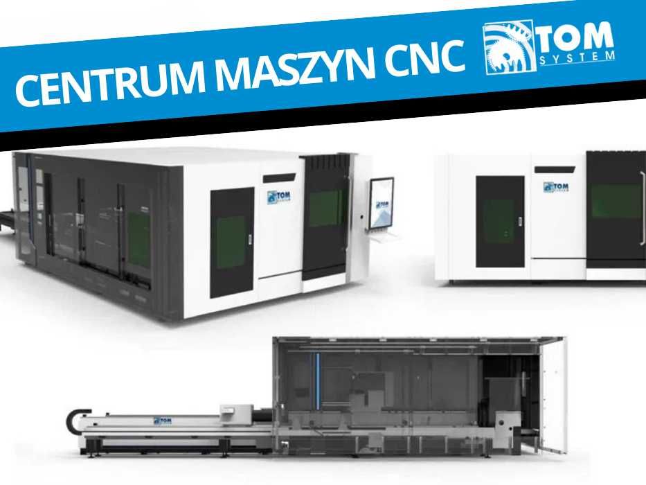 Wycinarka Laserowa 6kW z obrotnicą, 350x6000, 2 stoły wymienne