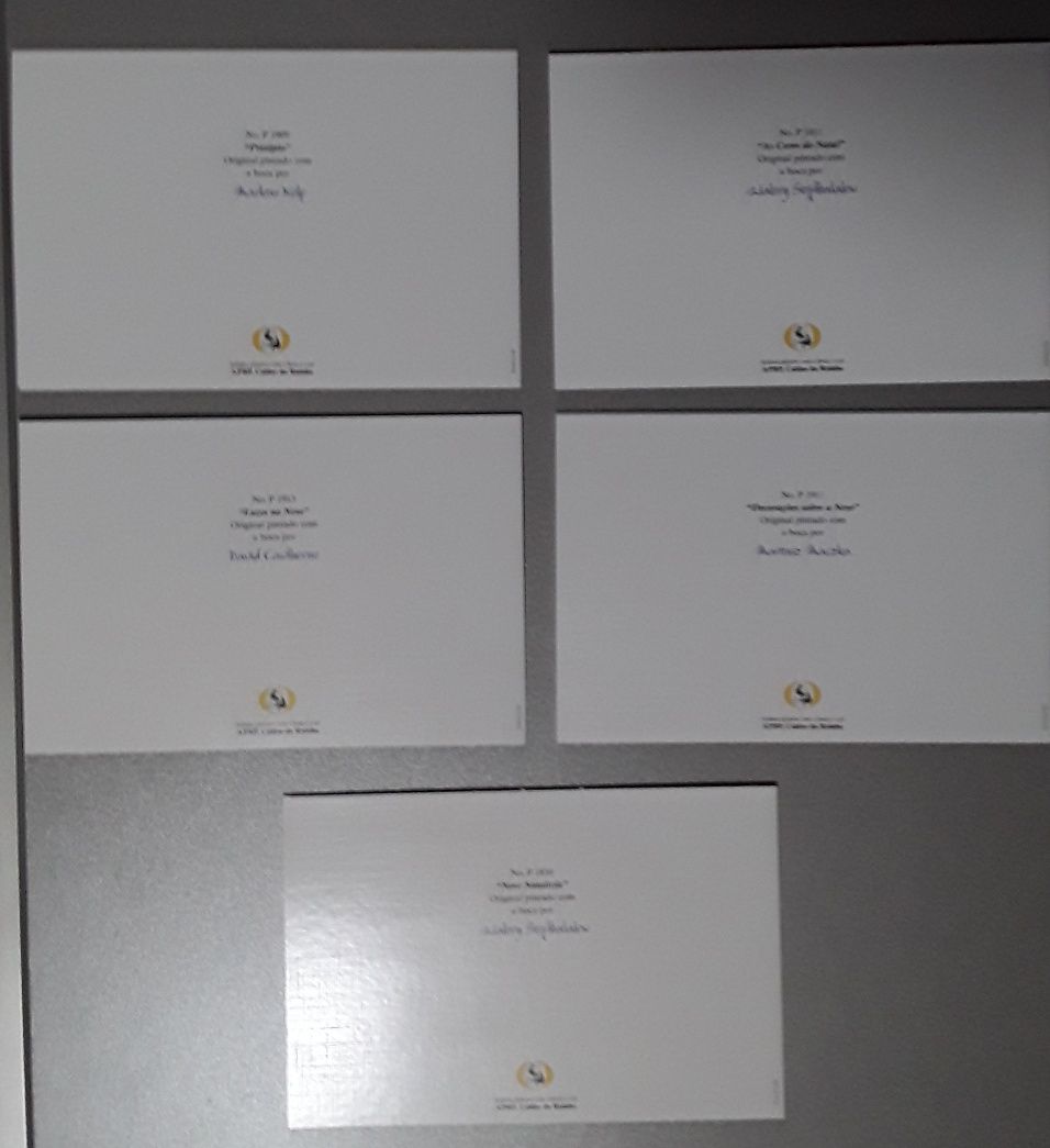 Conjunto de 10 postais de Natal (APBP) novos!