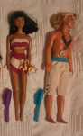 Barbie anos 90 príncipe da Cinderela, Dimitri, Jasmine, John Smith