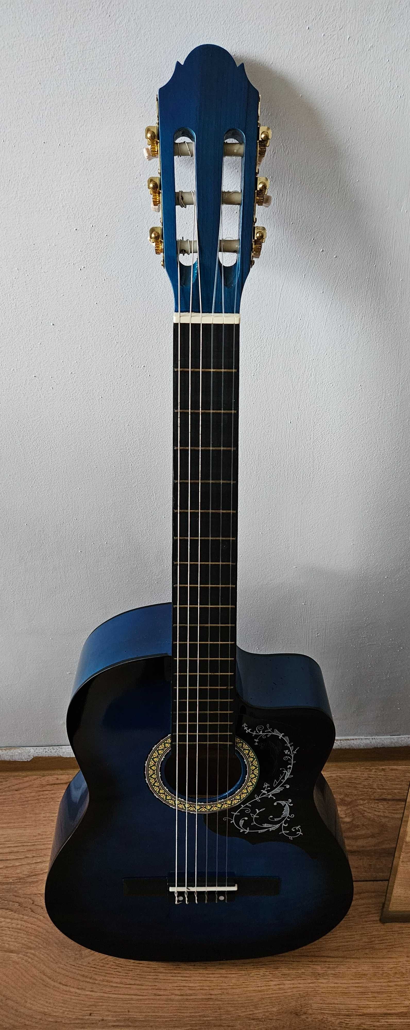Gitara duża z pokrowcem