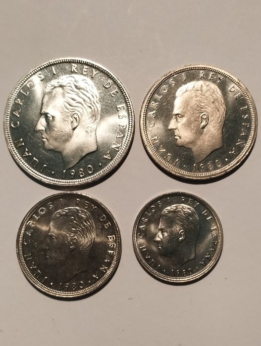 Moedas de Espanha Mundial Futebol 1982 não circuladas