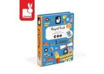 Pojazdy auta samochody Puzzle Magnetyczne układanka Magnetibook Janod
