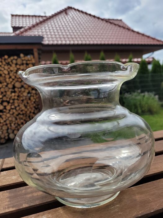 Wazon PRL szklany
