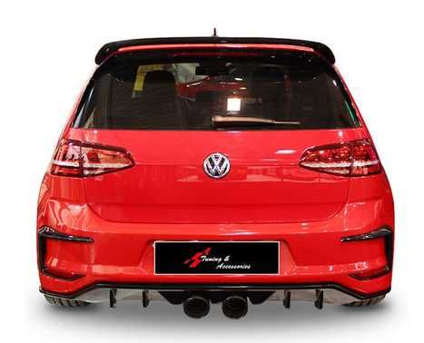 dyfuzor tył czarny połysk vw golf 7 2012- r20 r-style