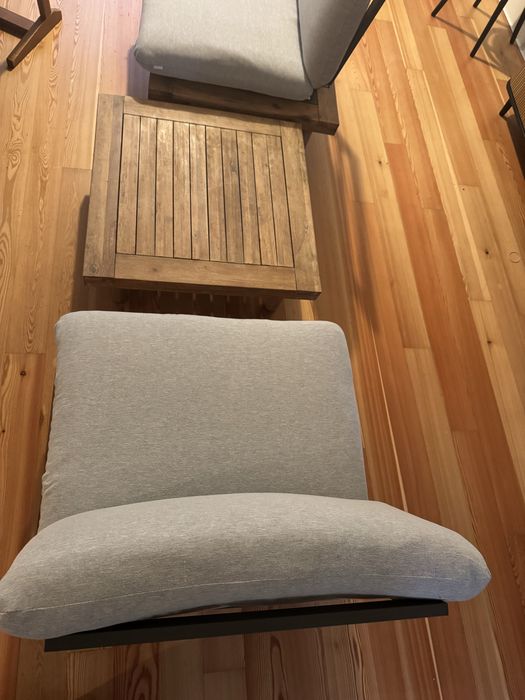 Conjunto Viridis de 2 cadeirões e 1 mesas FSC 100%