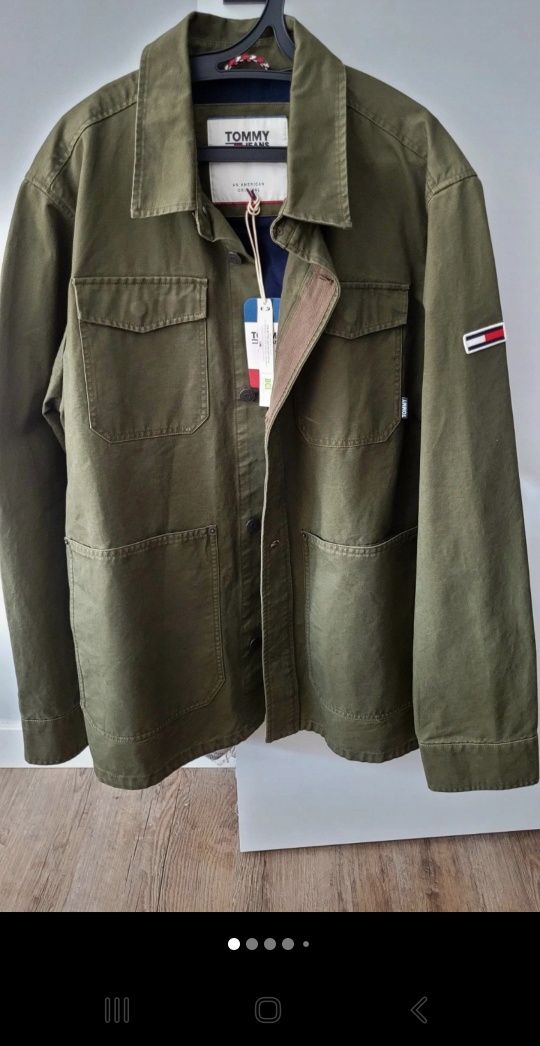 Tommy Jeans Koszula/Kurtka militarny styl XL