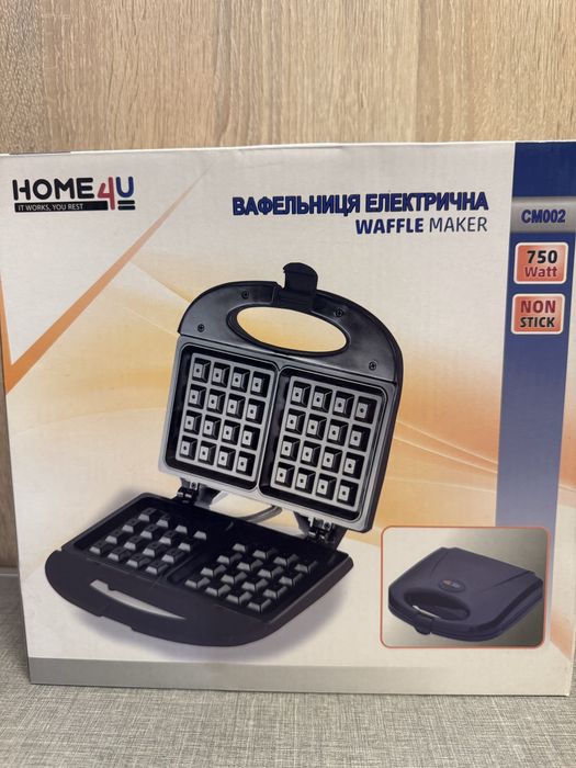 Вафельниця електрична  Home 4U СМ 002