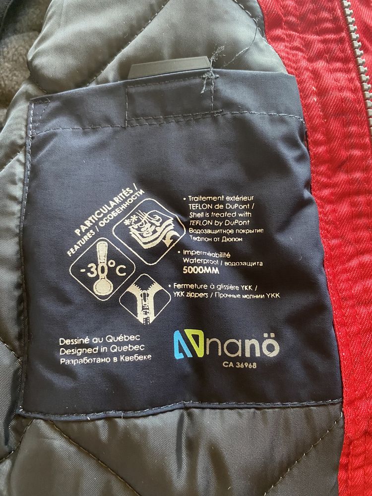 Зимний комплект NANO 4 года комбинезон куртка полукомбинезон
