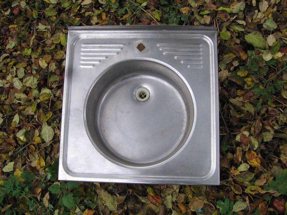 Мойка на кухню 60х60, накладная, толстая нержавейка!